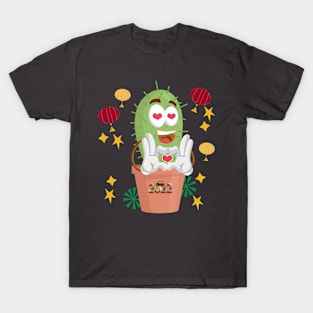 Cactus 2022 Cute Design T-Shirt